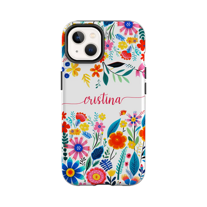 Happy Flowers - Coque personnaliséee pour iPhone