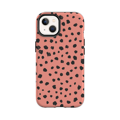 Grunge Dots - Coque iPhone Personnalisée