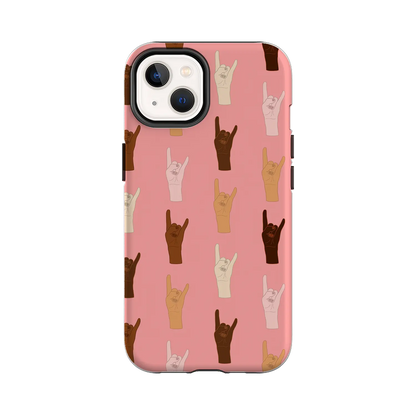 Mains du monde - Coque iPhone Personnalisée