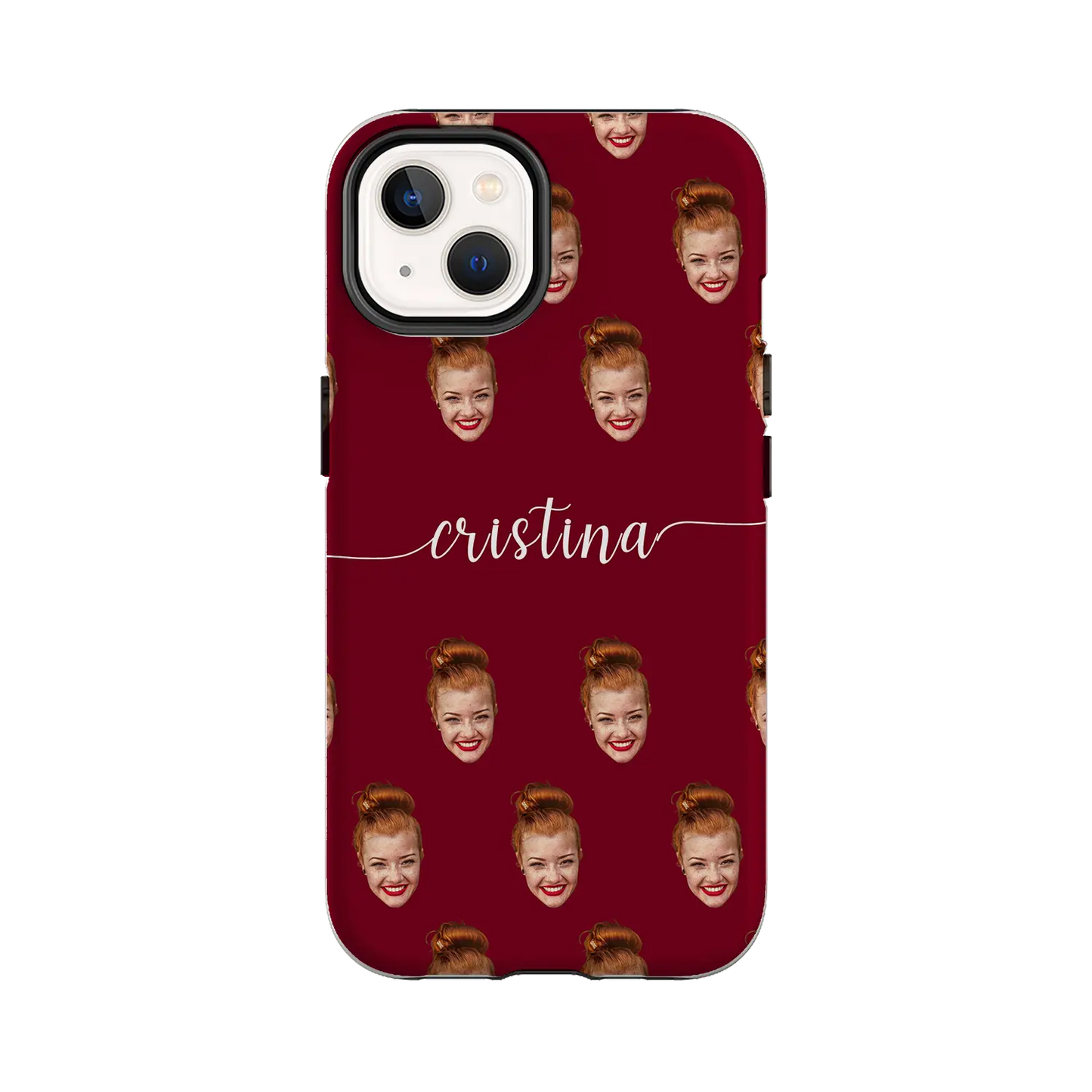 Face & Swirls - Coque personnalisée pour iPhone