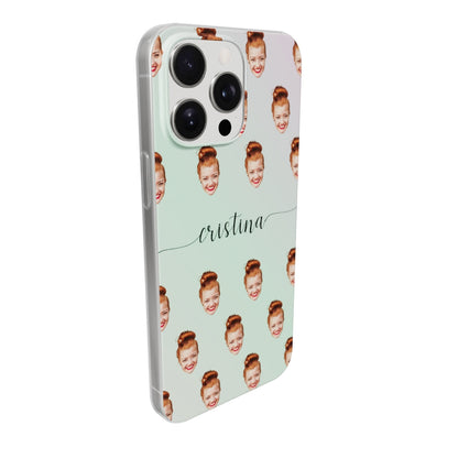 Face & Swirls - Coque personnalisée pour iPhone