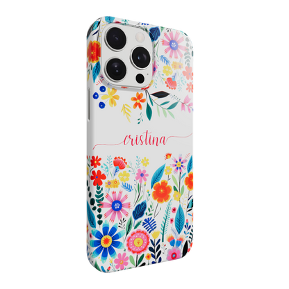 Happy Flowers - Coque Galaxy S personnalisée