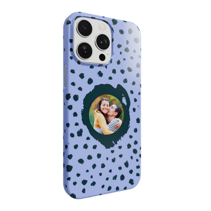 Grunge Dots Photo Style - Coque iPhone Personnalisée