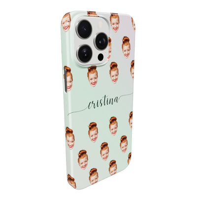 Face & Swirls - Coque personnalisée pour iPhone