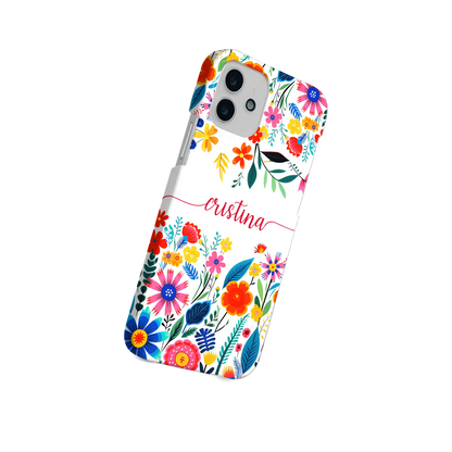 Happy Flowers - Personnalisé Galaxy A coque