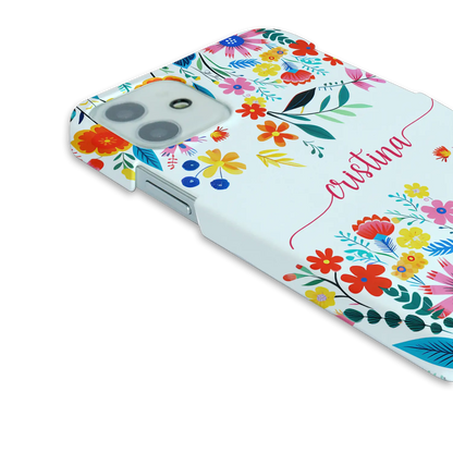 Happy Flowers - Personnalisé Galaxy A coque