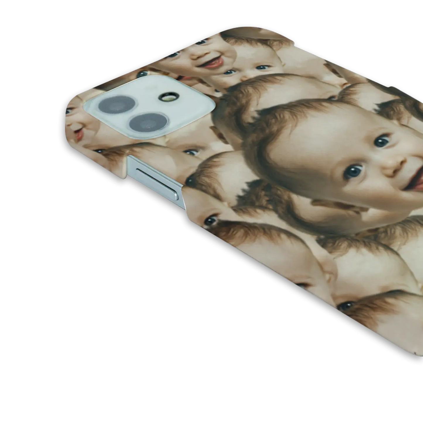 Visage superposé - Coque personnalisée pour iPhone