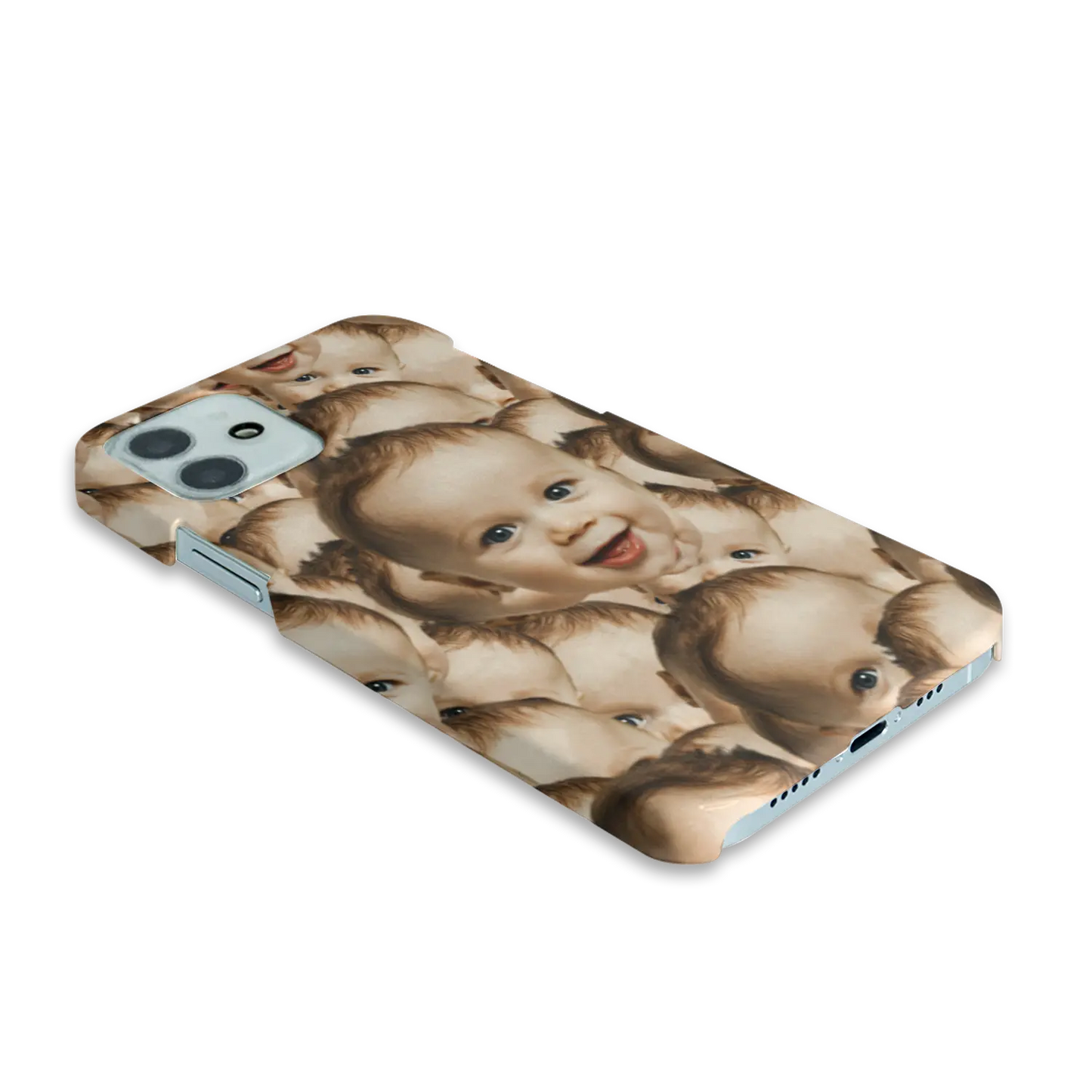 Visage superposé - Coque personnalisée pour iPhone