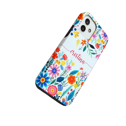 Happy Flowers - Coque personnaliséee pour iPhone