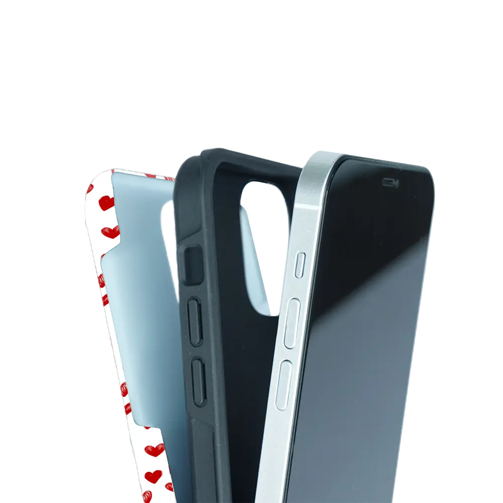 Polaroid Hearts - Coque iPhone personnalisée