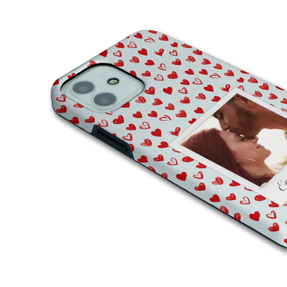 Polaroid Hearts - Coque iPhone personnalisée