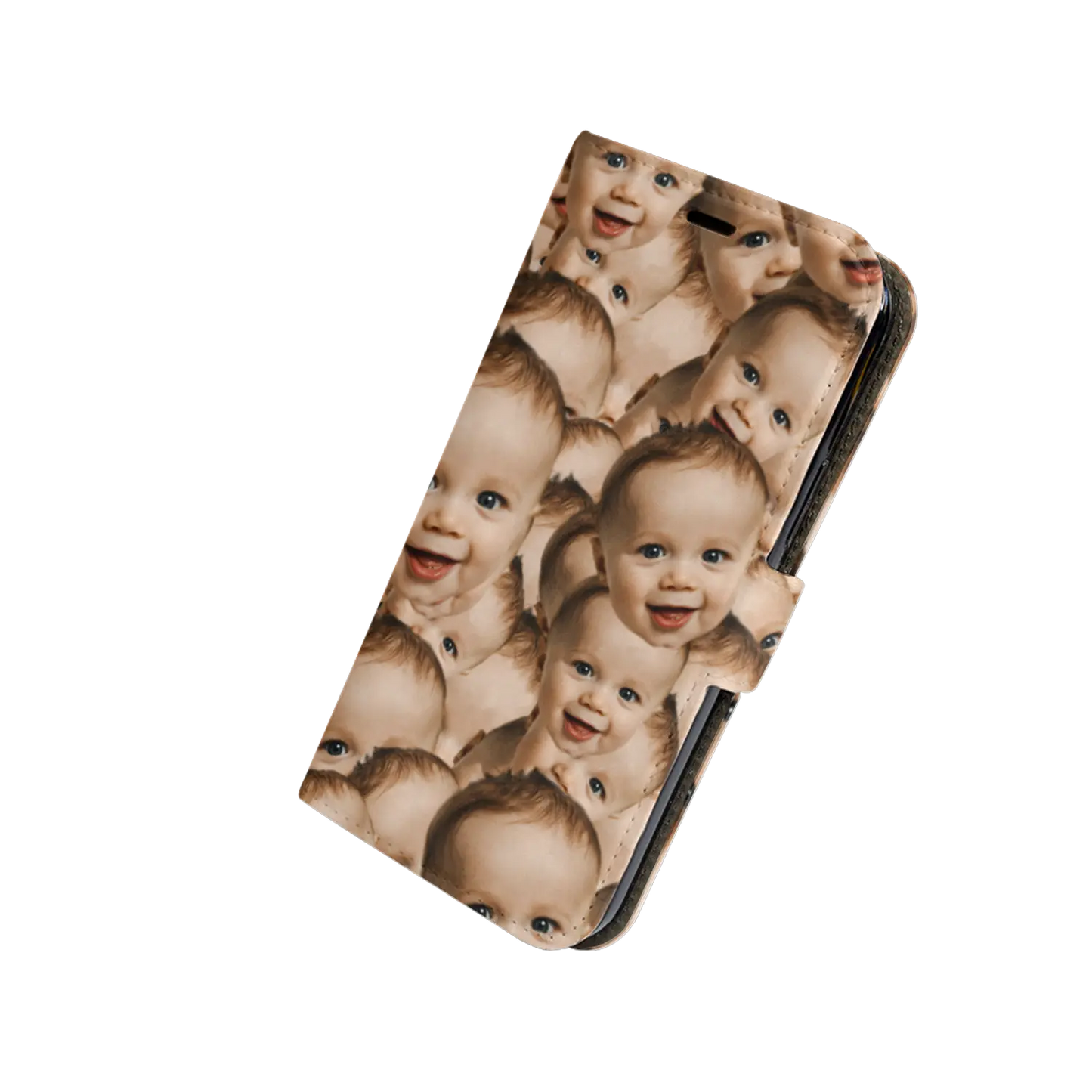 Visage superposé - Coque personnalisée pour iPhone