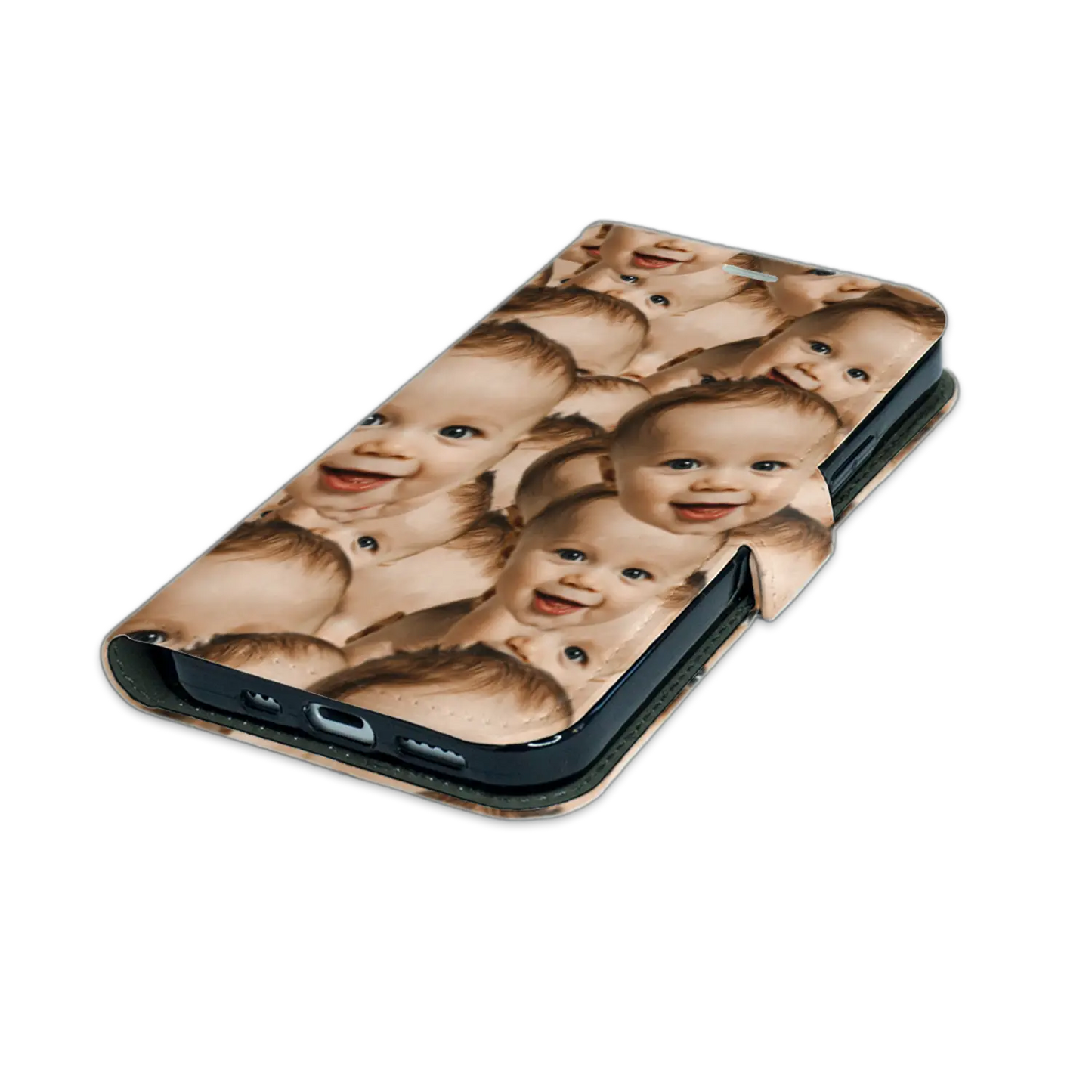 Visage superposé - Coque personnalisée pour iPhone