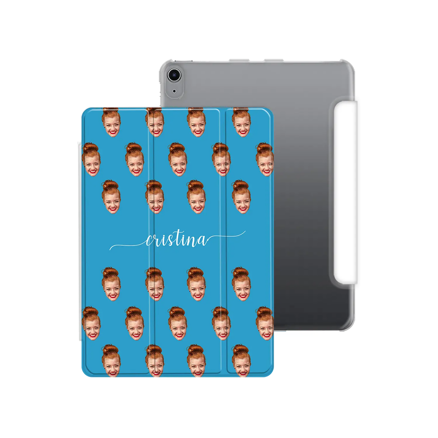 Face & Swirls - Custom iPad hoesje