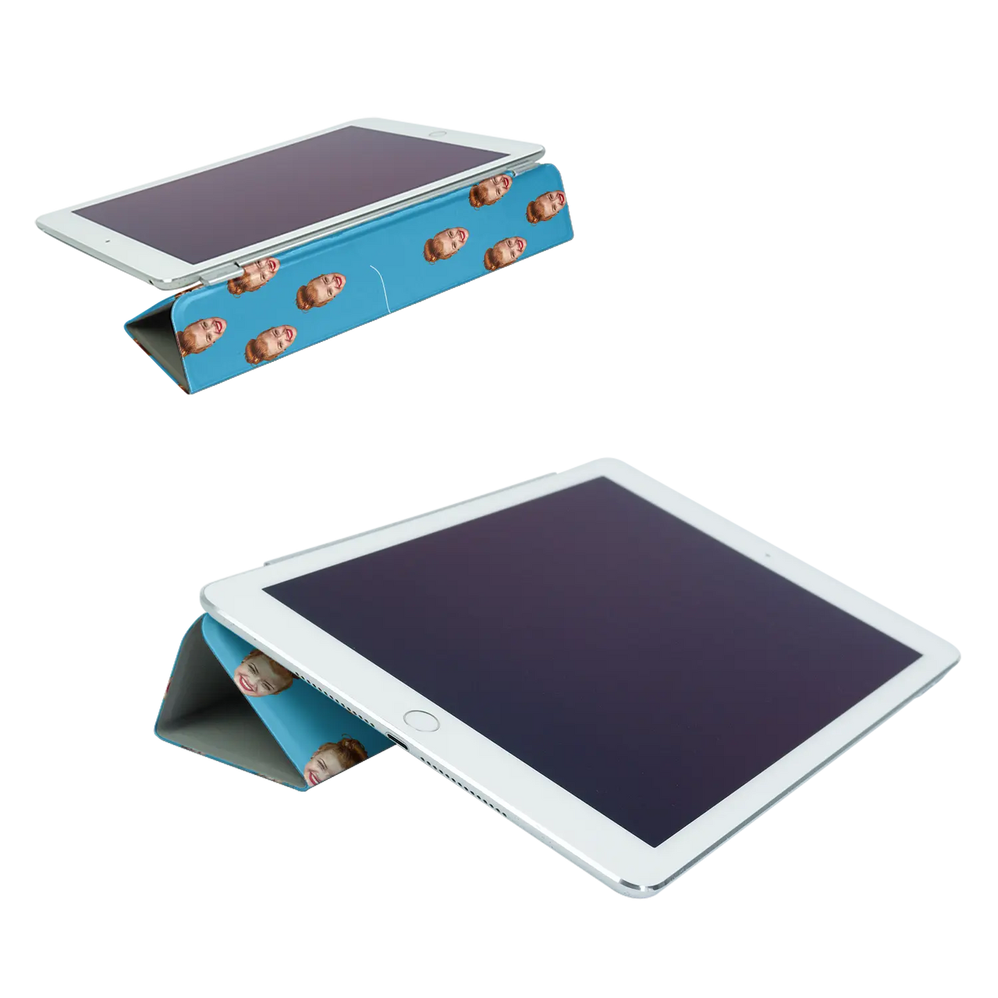 Face & Swirls - Custom iPad hoesje