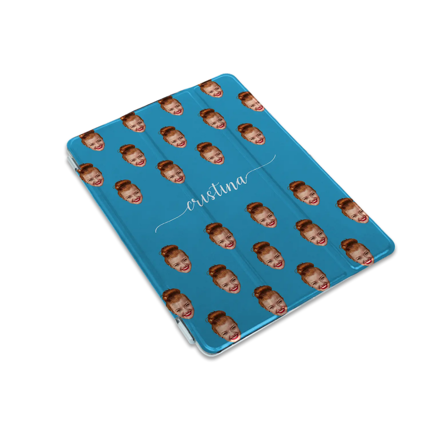Face & Swirls - Custom iPad hoesje