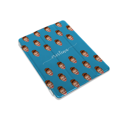 Face & Swirls - Custom iPad hoesje
