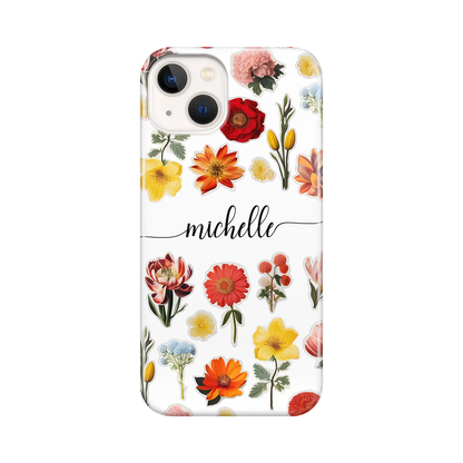 Bloemenstickers - iPhone hoesje maken