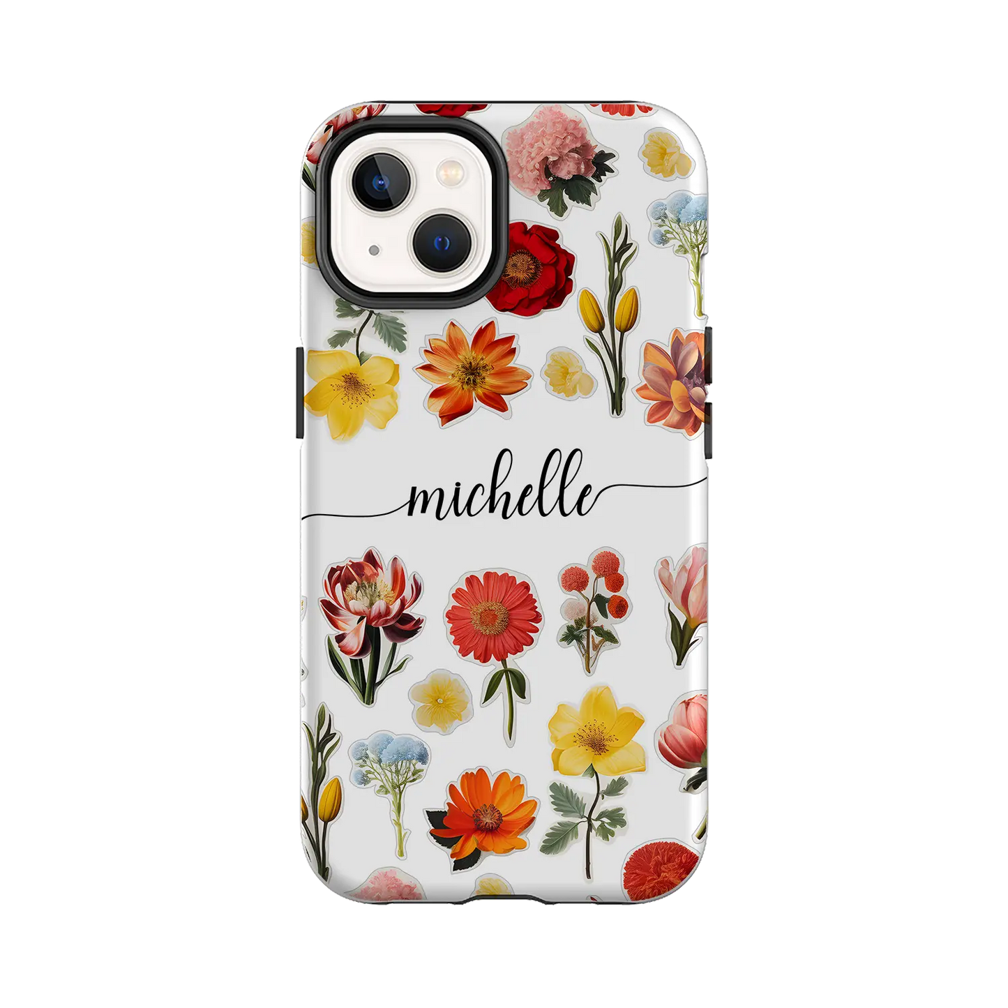 Bloemenstickers - iPhone hoesje maken