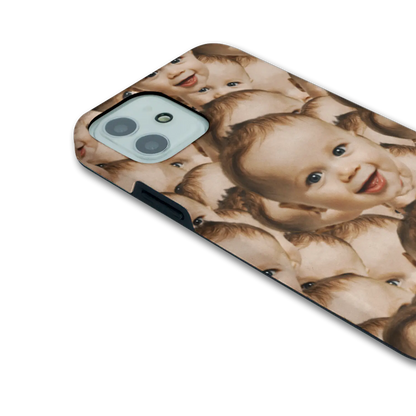 Overlapping Face - Custom iPhone hoesje
