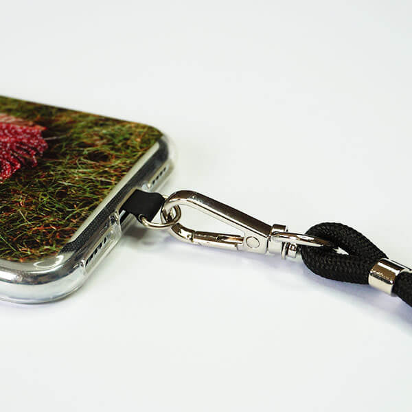 Etui na telefon z paskiem - czarny