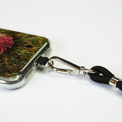 Etui na telefon z paskiem - czarny